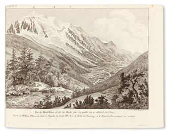 SAUSSURE, HORACE-BÉNÉDICT DE. Voyages dans les Alpes.  4 vols.  1779-96